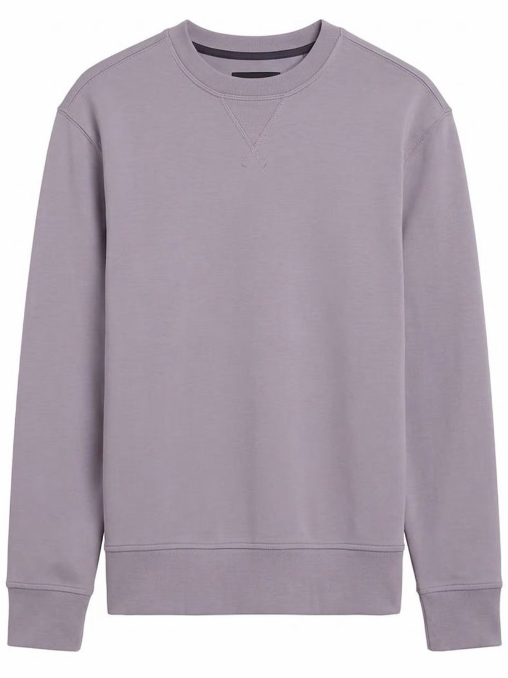 Banana Republic Men's Lilac Crewneck Long Sleeve Shirt